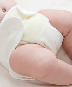 ホワイトドット おむつカバー (新生児)