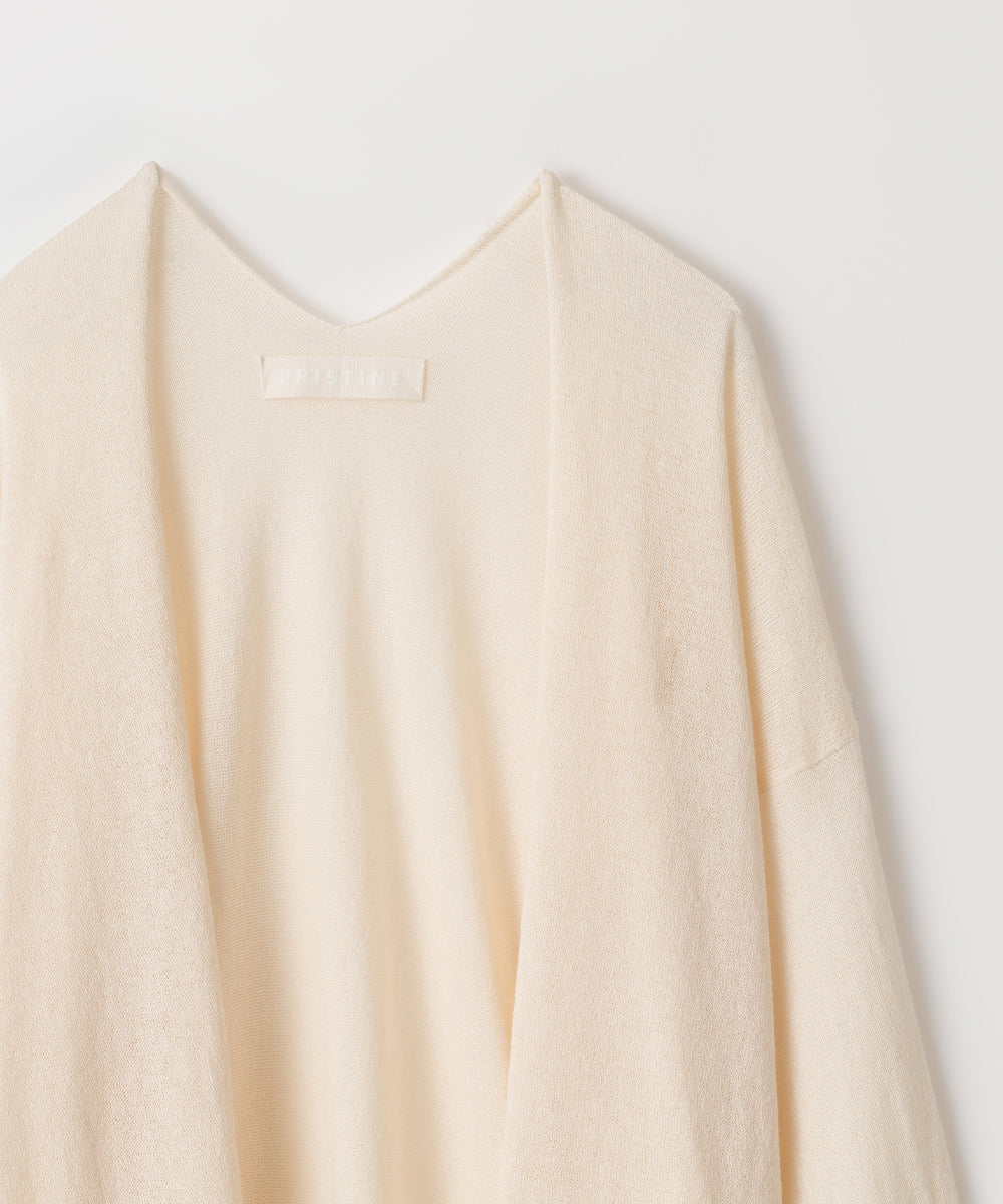 ペーパーコットン ロングカーディガン