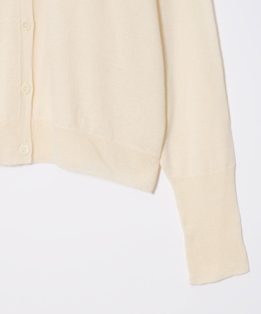 ペーパーコットン Vネックカーディガン