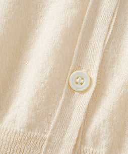 ペーパーコットン Vネックカーディガン