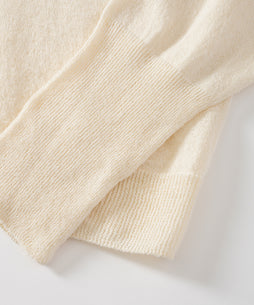 ペーパーコットン Vネックカーディガン