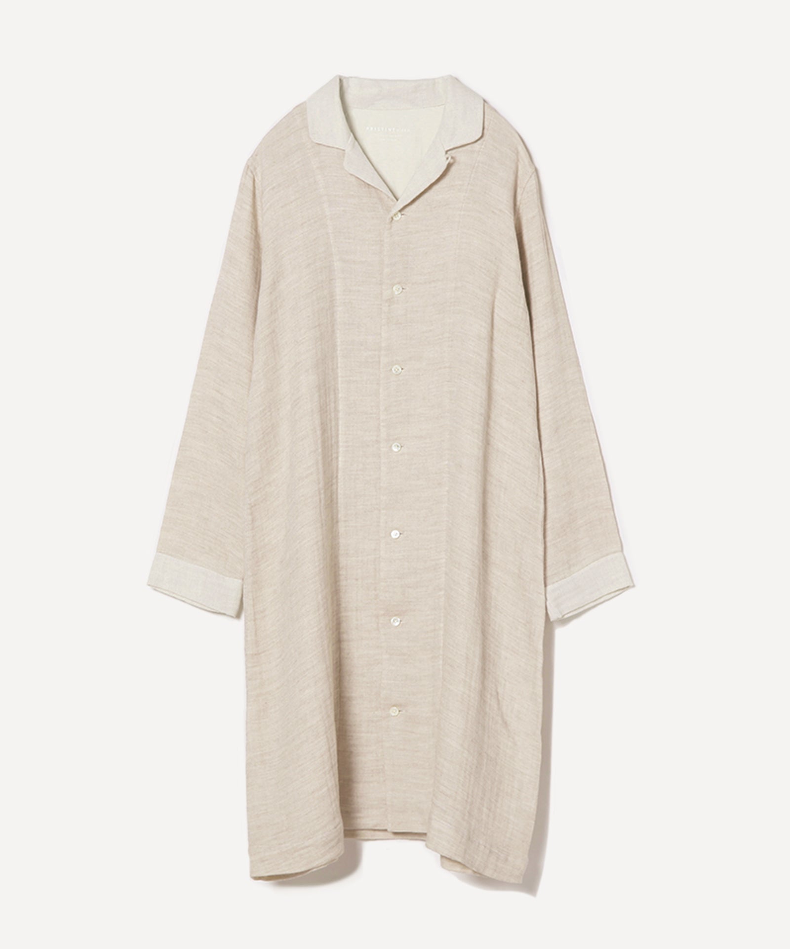 未使用☆プリスティン ヤクコットン 綾ダブルガーゼパジャマワンピース ヤクコットン 綾ダブルガーゼパジャマワンピース – PRISTINE