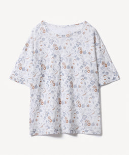 flowerメッシュTシャツ