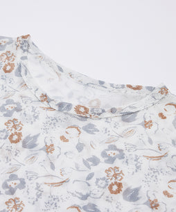 flowerメッシュTシャツ