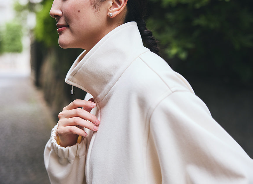 きれいなスタンドカラー