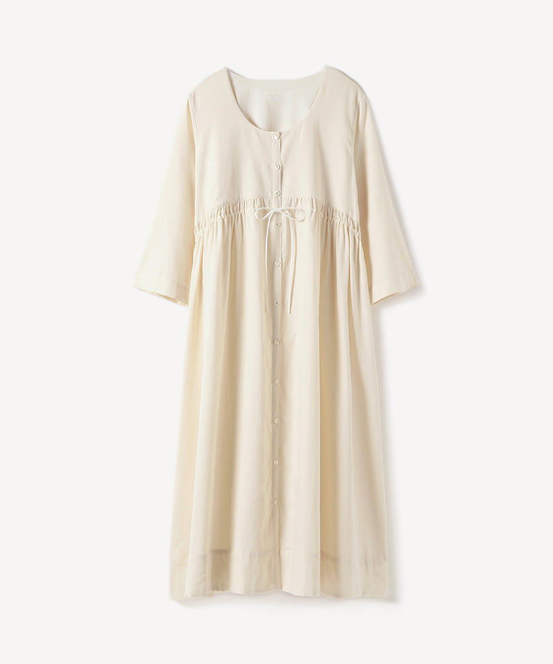 サテン 前開きネグリジェ