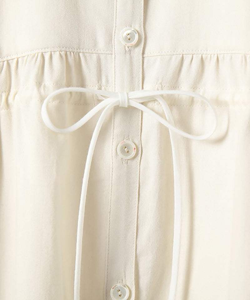 サテン 前開きネグリジェ