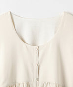 サテン 前開きネグリジェ