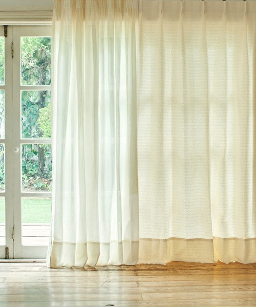 既製品】ウール混フラワージャカードカーテン 幅100×丈200(実寸210)cm