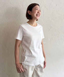 フライス半袖Tシャツ モデル身長:157cm