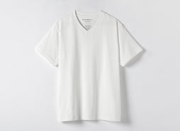 吊り天竺 VネックTシャツ