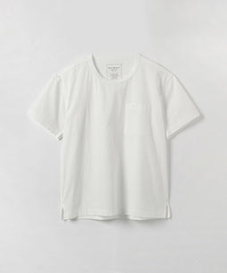 ポプリン切替クルーTシャツ