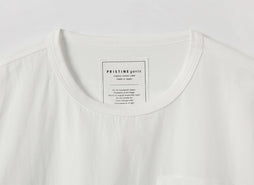 ポプリン切替クルーTシャツ
