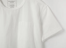 ポプリン切替クルーTシャツ
