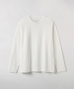 スーピマ吊天竺クルーネック長袖Tシャツ