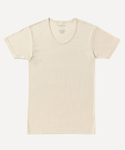 半袖UネックTシャツ(ナチュラル)