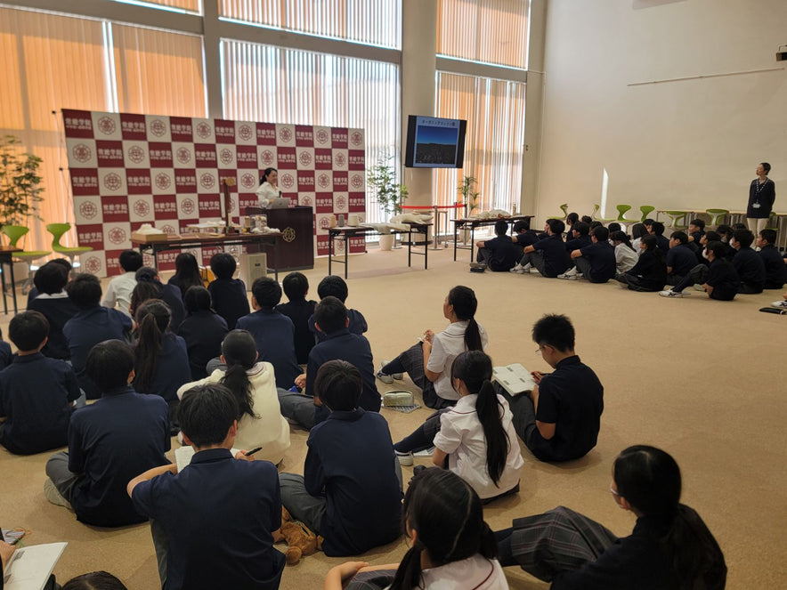 常総学院中学校でオーガニックコットンの授業を行いました｜未来課