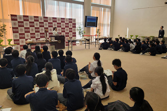 常総学院中学校でオーガニックコットンの授業を行いました｜未来課