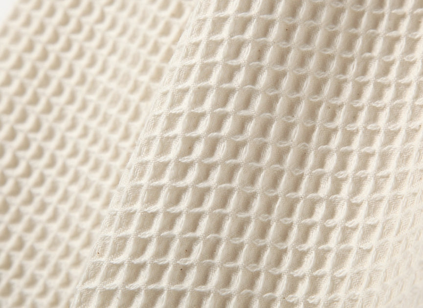 肌に心地よいワッフル生地