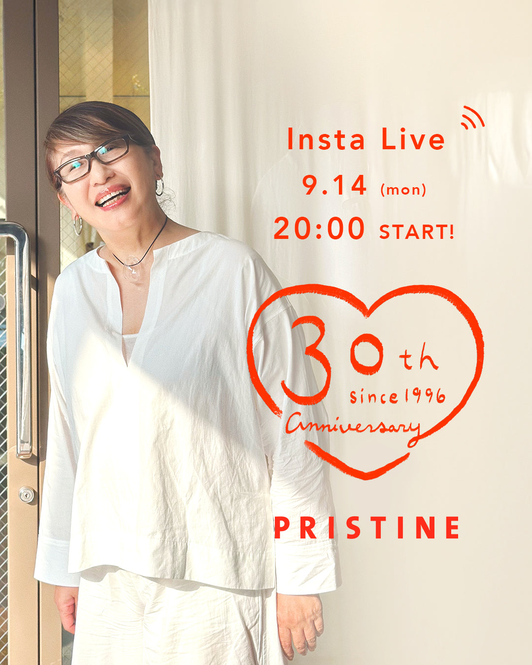 Instagram Liveに出演する奥森秀子