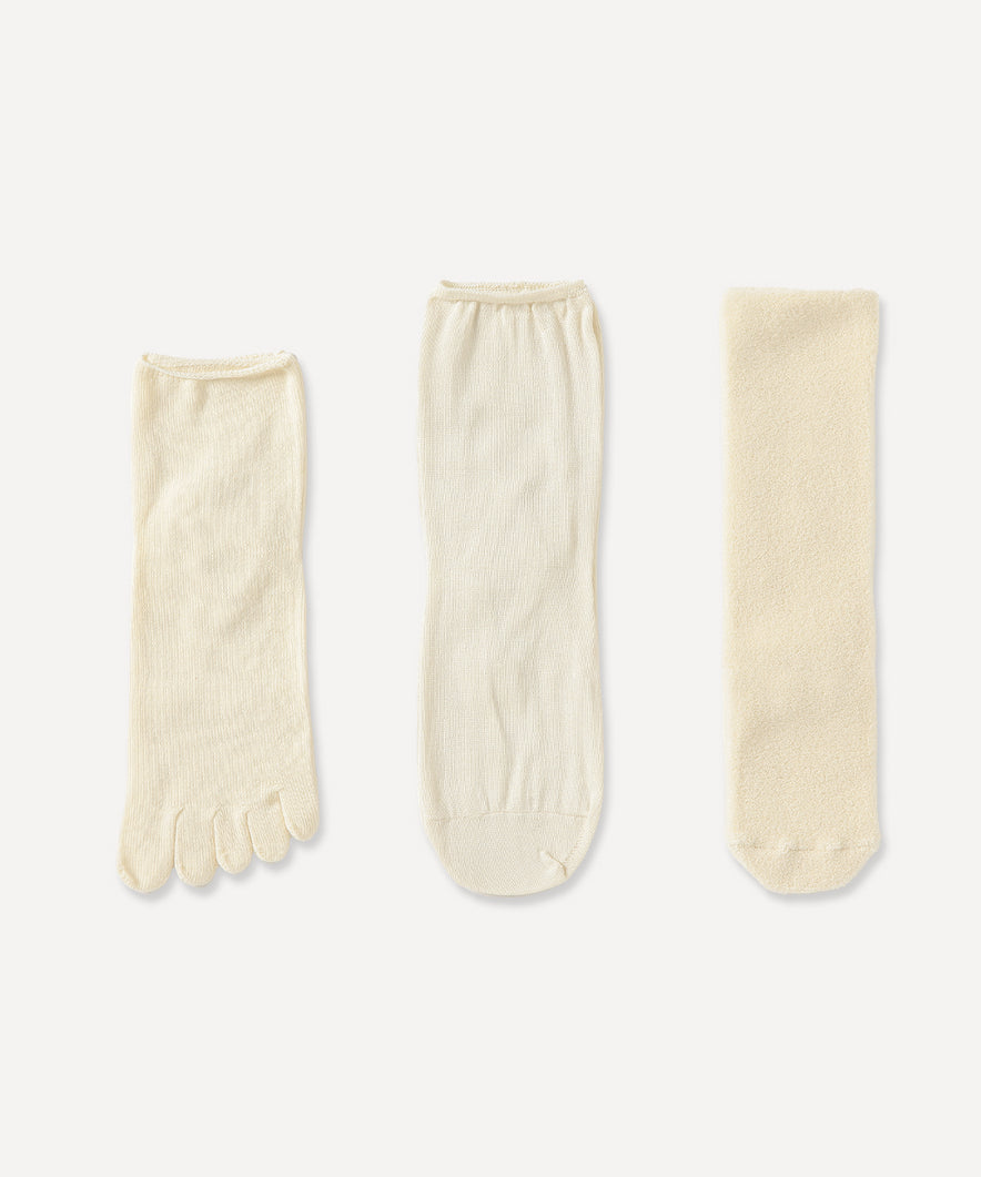 重ね履きソックス 3足セット