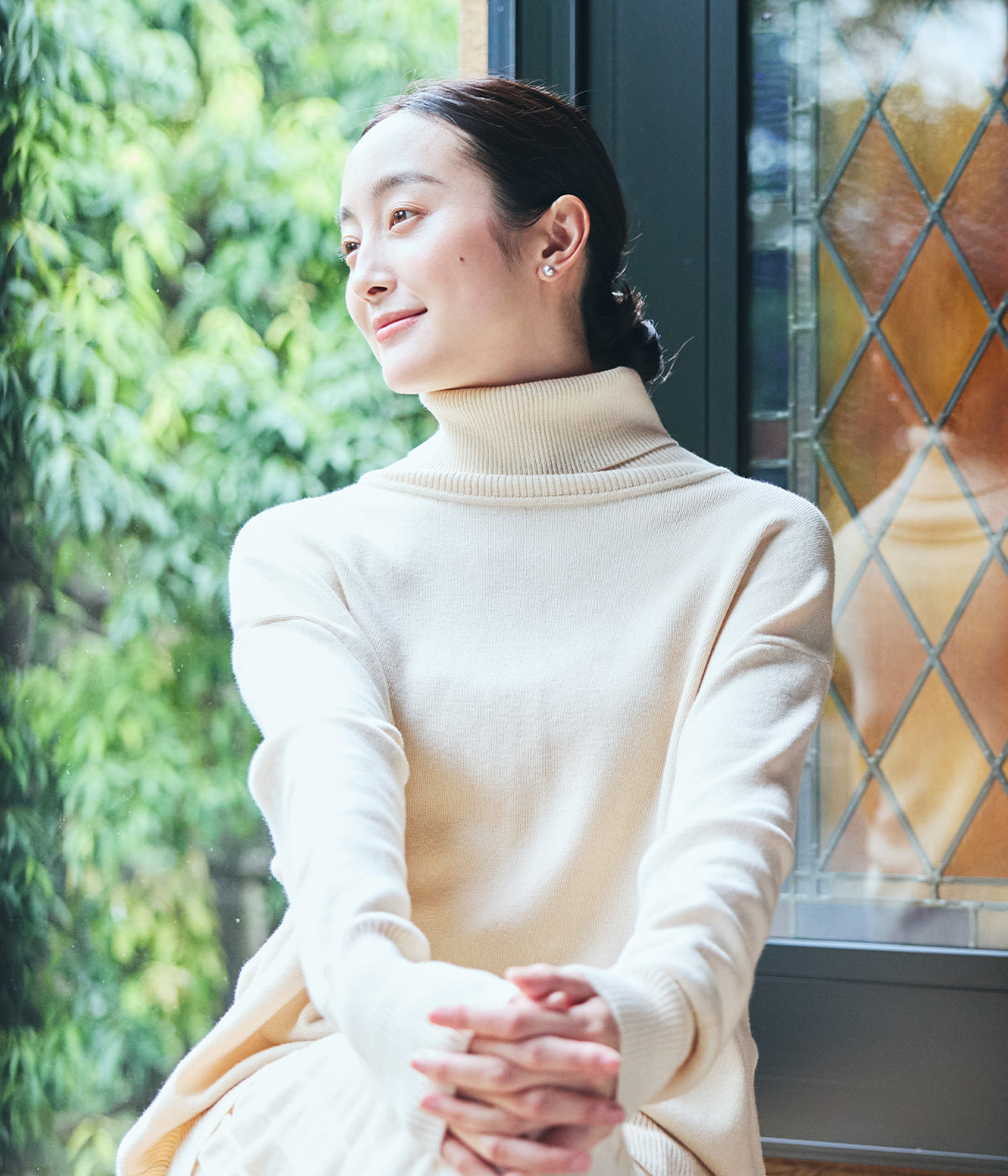 プリスティンpristine スムージー天竺長袖トレーナーホワイト スムージー天竺長袖トレーナー – PRISTINE