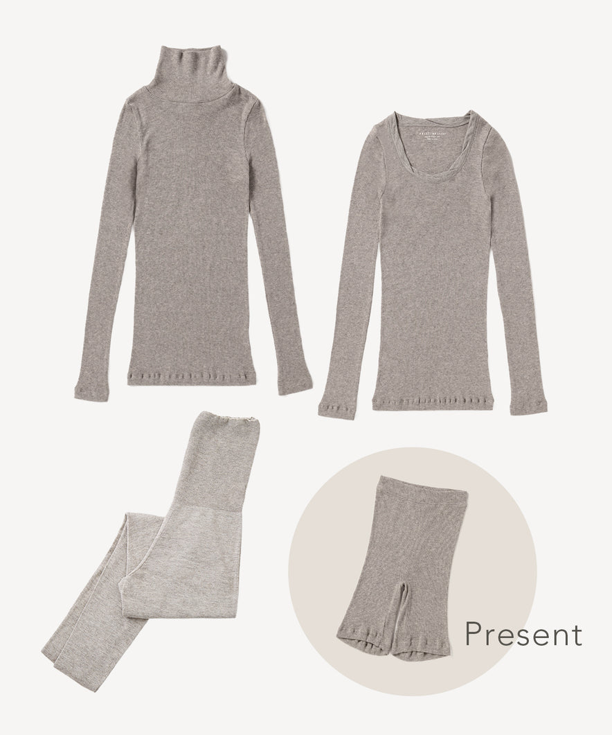 あたたかインナーセット（グレー）