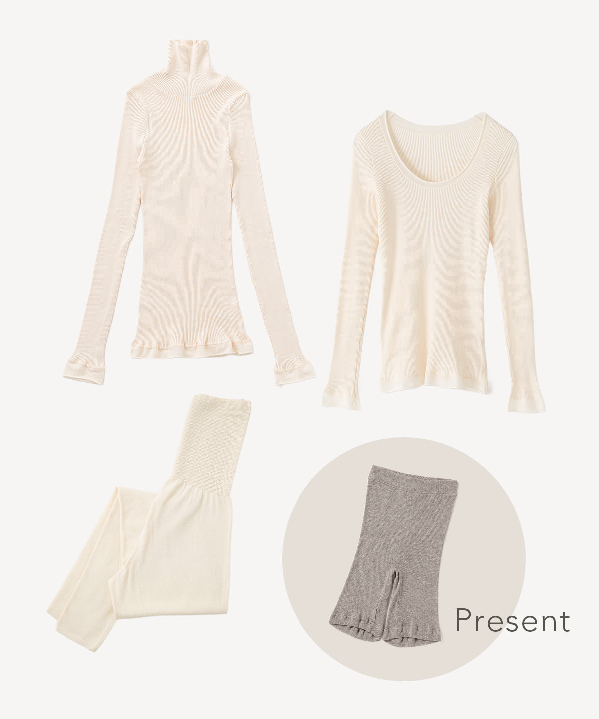 あたたかインナーセット（ナチュラル）