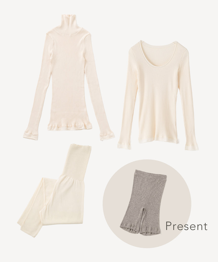 あたたかインナーセット（ナチュラル）