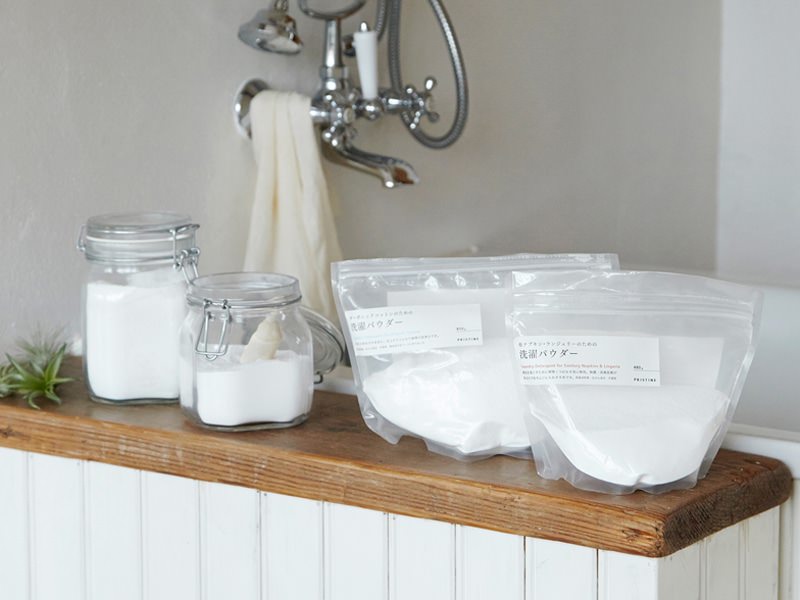 オーガニックコットンのための洗濯パウダー