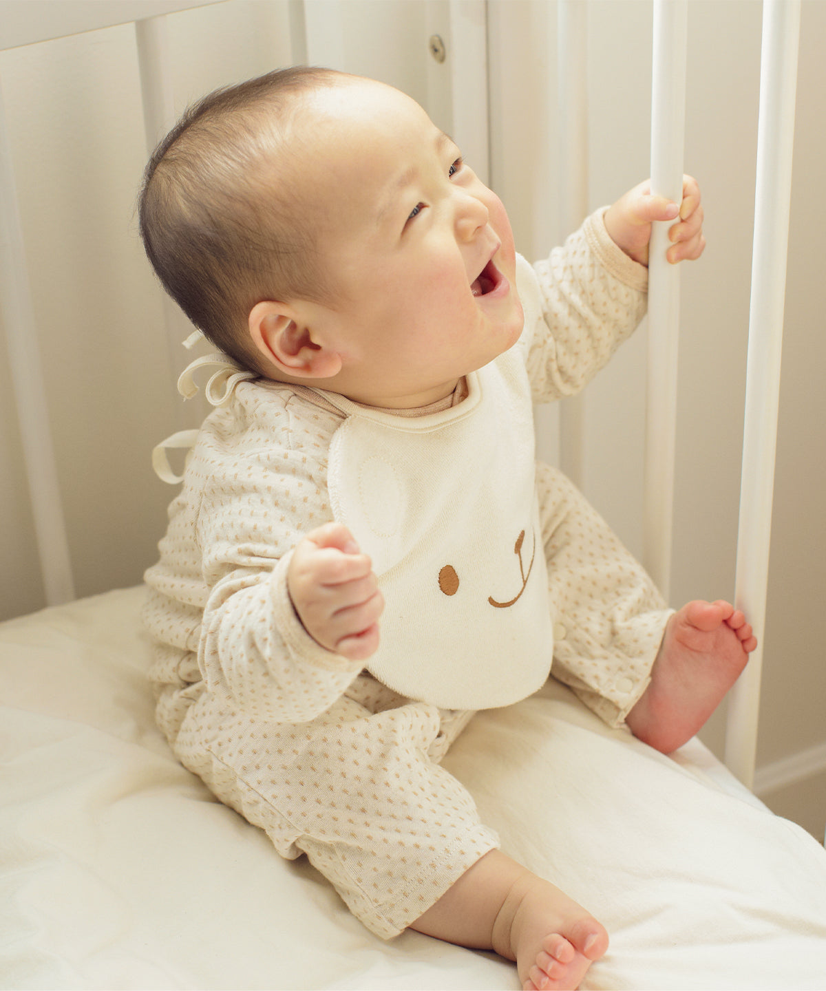 ハンドメイドスタイセット　花びらスタイセット チェックくまさん 2枚セット くまスタイ / オーガニックコットン – PRISTINE