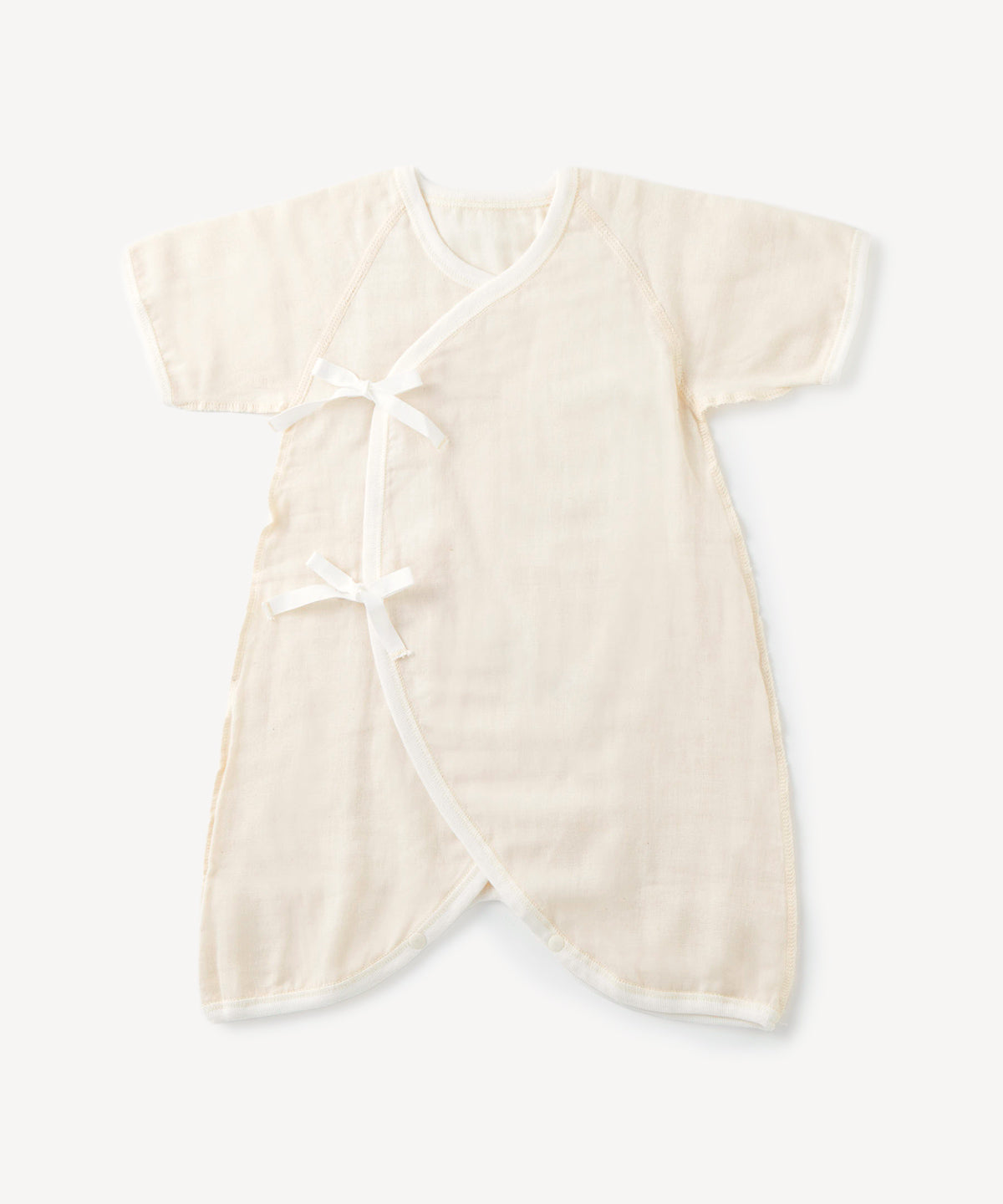 オーガニックコットン 「 やわらか ガーゼコンビ肌着 」｜PRISTINE