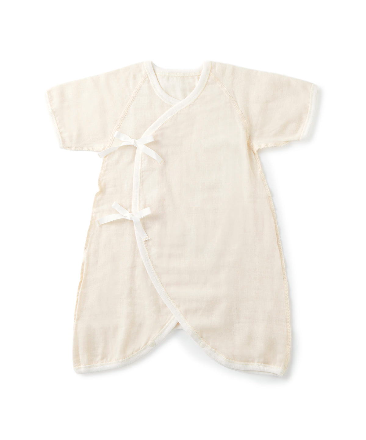 オーガニックコットン 「 やわらか ガーゼコンビ肌着 」｜PRISTINE