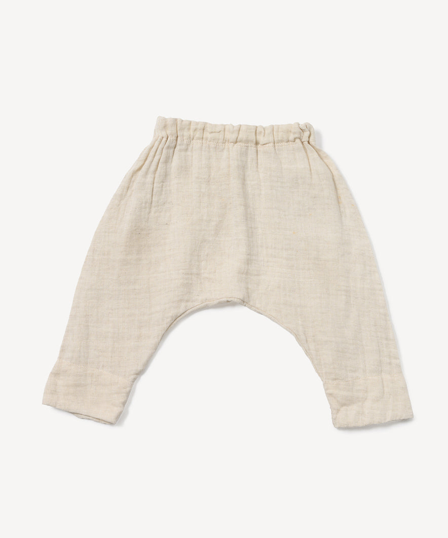 リネンガーゼサルエルパンツ