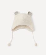 ライトリアルフリース くま帽子&ポシェットセット