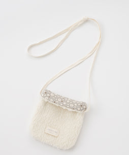 ライトリアルフリース くま帽子&ポシェットセット