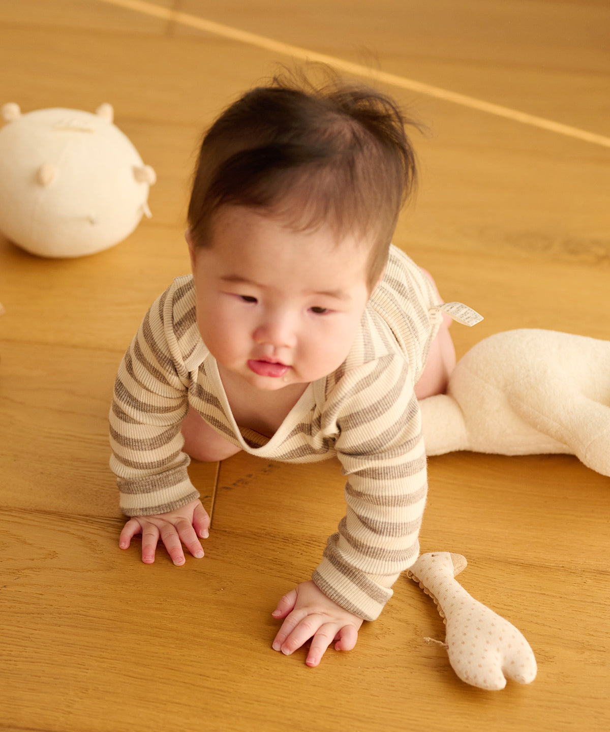 ヤクテレコボーダー長袖グレコ