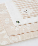 刺繍入りミニタオルハンカチ　プチギフト用3点セット