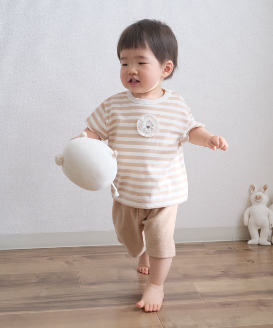 天竺ボーダーらいおんＴシャツ