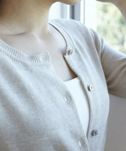 【母の日限定】リネンコットン7分袖カーディガン