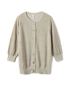 【母の日限定】リネンコットン7分袖カーディガン