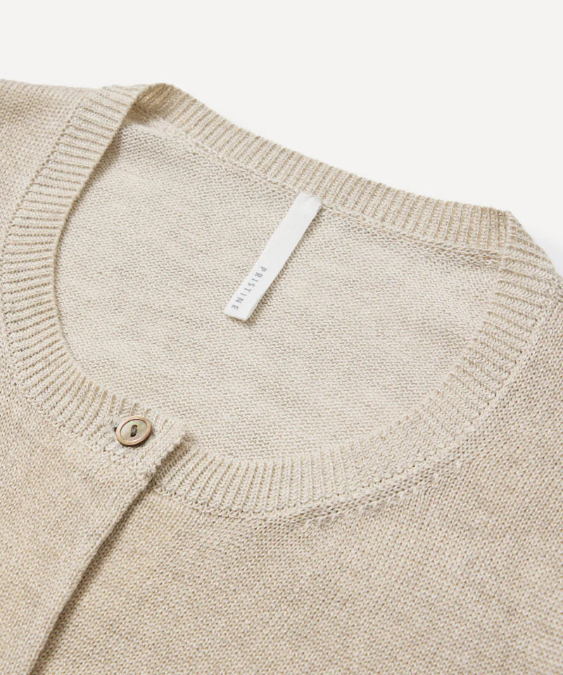 【母の日限定】リネンコットン7分袖カーディガン