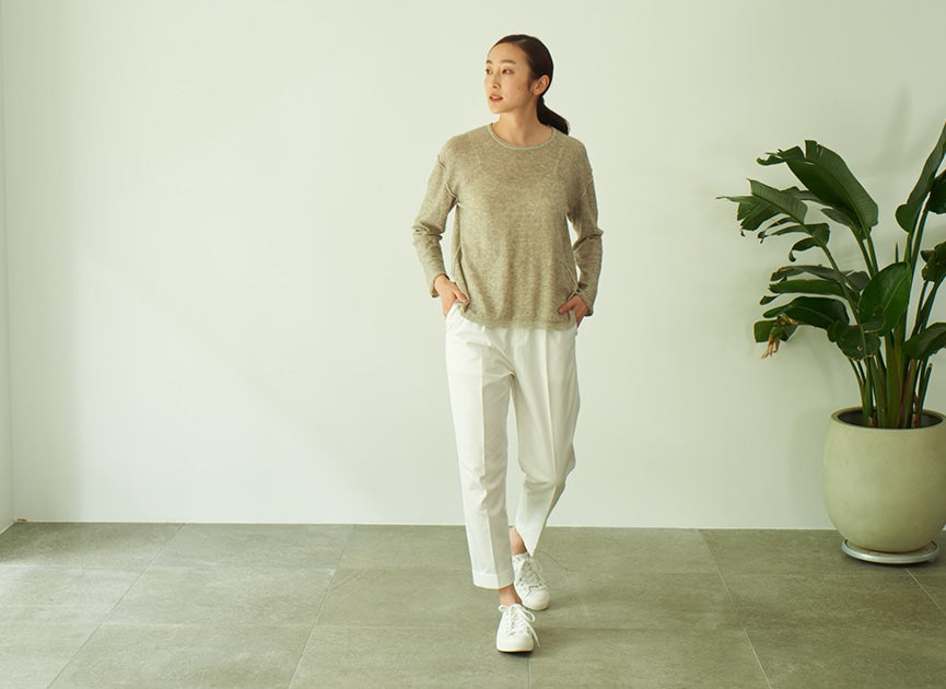 モデル身長163cm。Mサイズ着用しています。