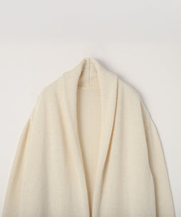 アルパカニットロングカーディガン