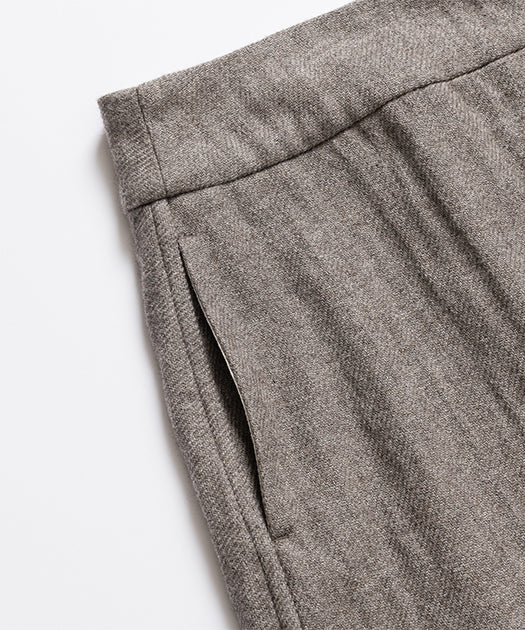 PRISTINE ヤク×オーガニックコットンリブスカート美品 PRISTINE｜ヤクコットン リブレギンス - PRISTINE(プリスティン