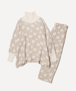 ヤクコットンボールガーゼタートルパジャマ