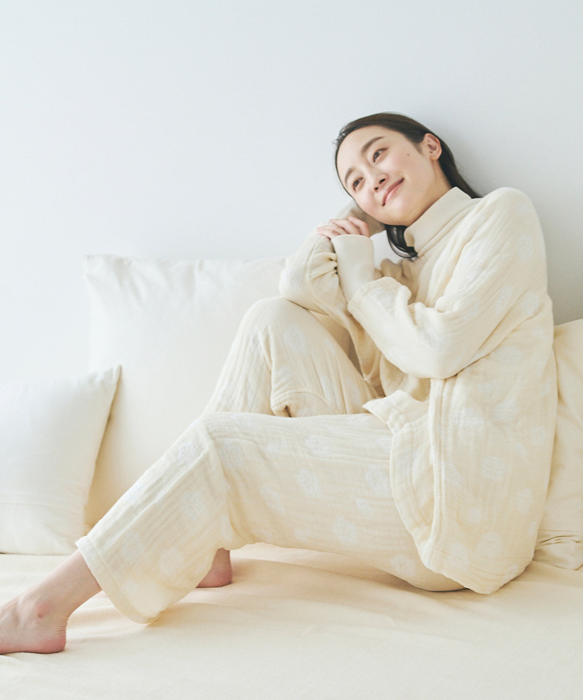 ヤクコットンボールガーゼタートルパジャマ