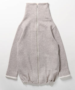 ヤク裏毛スタンドカラーバルーンジャケット