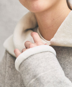 ヤク裏毛スタンドカラーバルーンジャケット