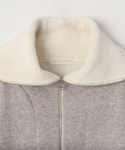 ヤク裏毛スタンドカラーバルーンジャケット